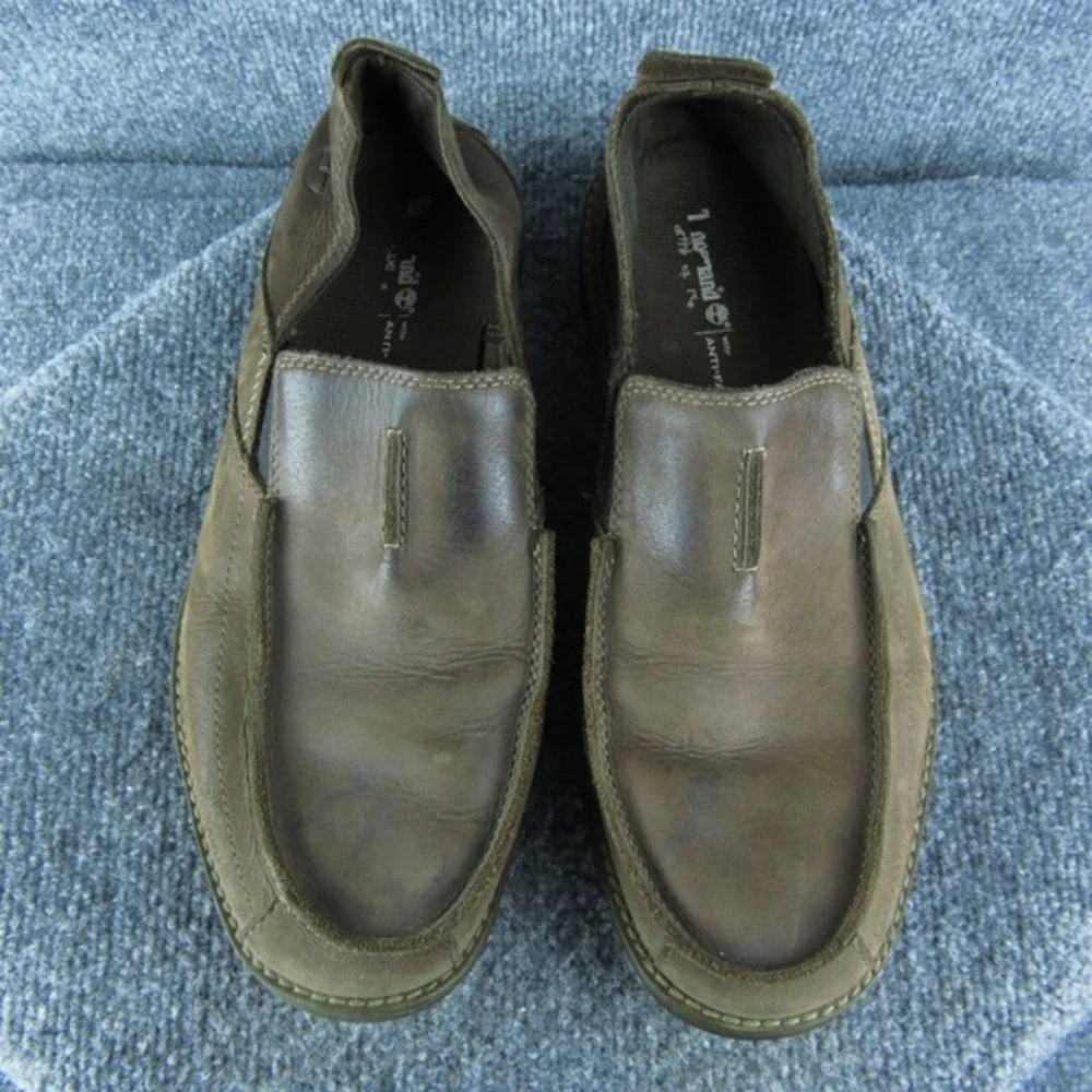 Timberland Earthkeeper Anti Fatigue‎ Men Slip-On Sz 9 Medium Brown Leather
